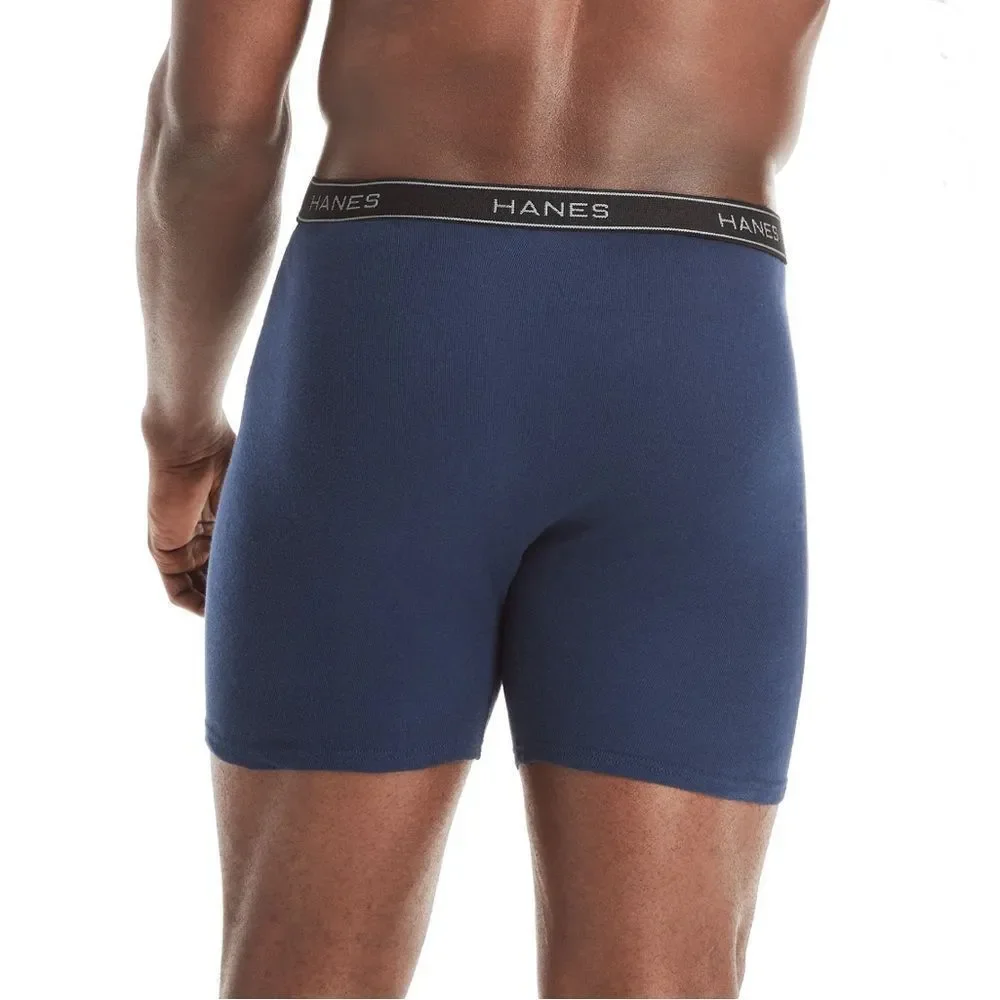 Hanes Cotton Soft Breathable Assorted Boxer Briefs Underwear 6 Pack Size 2XL